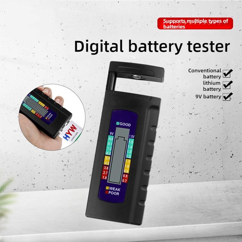 Digital Battery Tester Checker, Battery Volt Checker, Household Battery Checker, No.5, No. 7, 1.5v Button Battery Tester, Dry Battery Tester, Multifunctional Simple Battery Volt Tester Monitor - Image 2